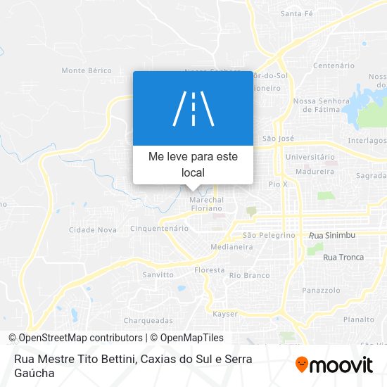 Rua Mestre Tito Bettini mapa