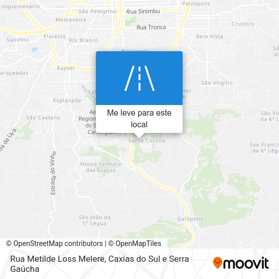Rua Metilde Loss Melere mapa