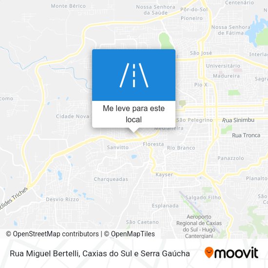 Rua Miguel Bertelli mapa