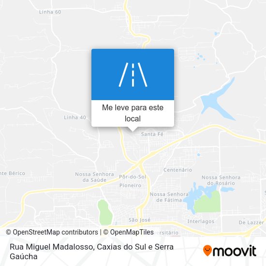 Rua Miguel Madalosso mapa