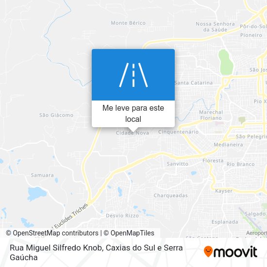 Rua Miguel Silfredo Knob mapa