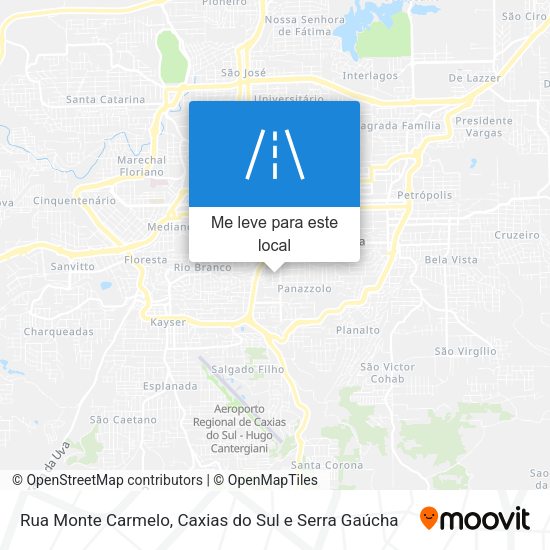 Rua Monte Carmelo mapa