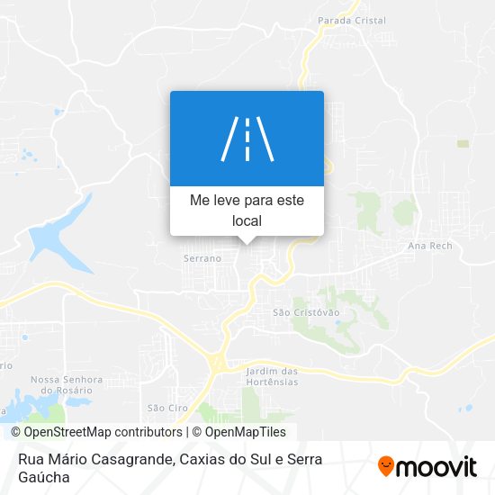 Rua Mário Casagrande mapa
