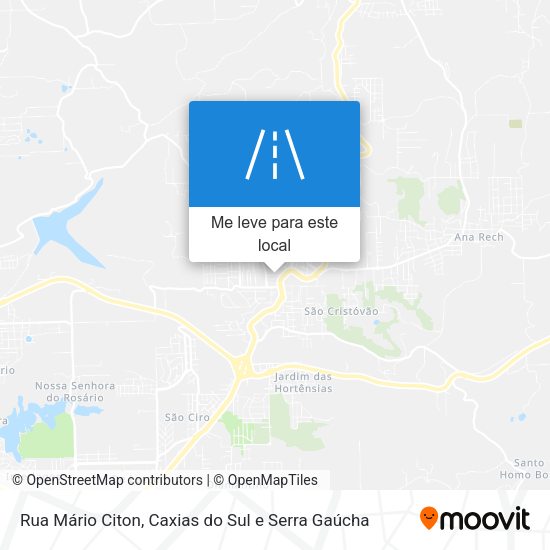 Rua Mário Citon mapa