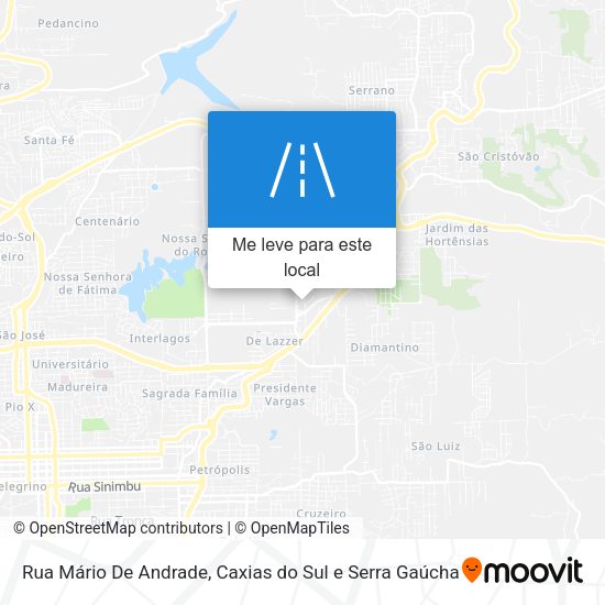 Rua Mário De Andrade mapa