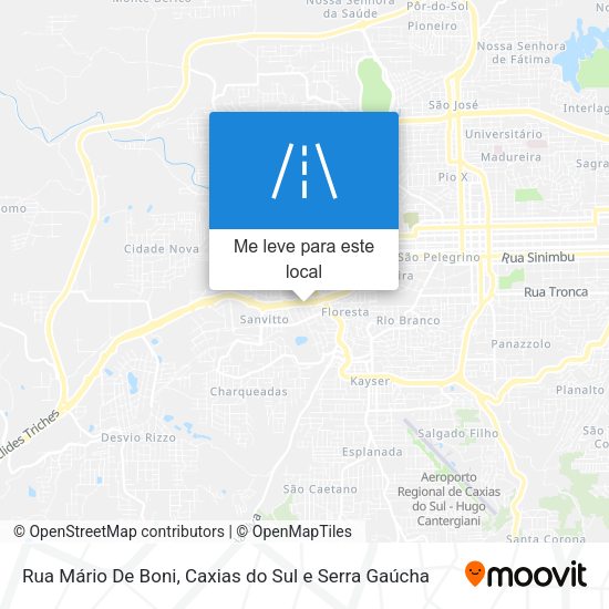 Rua Mário De Boni mapa