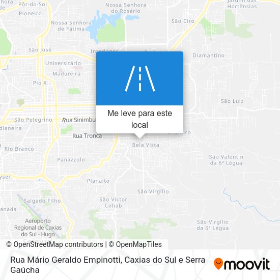 Rua Mário Geraldo Empinotti mapa