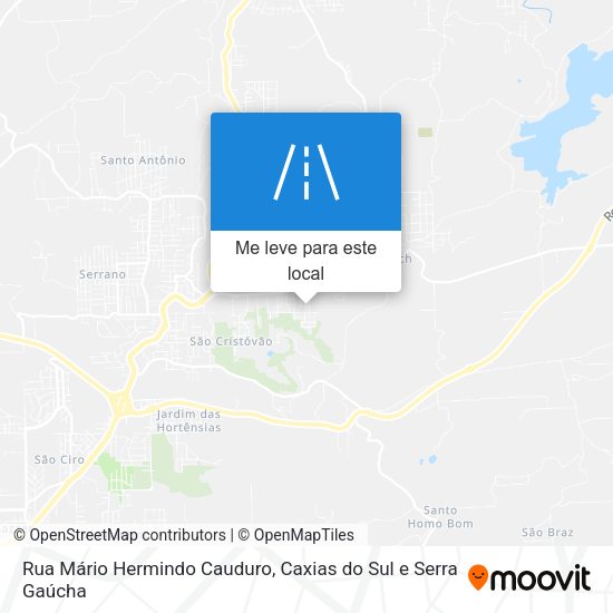 Rua Mário Hermindo Cauduro mapa
