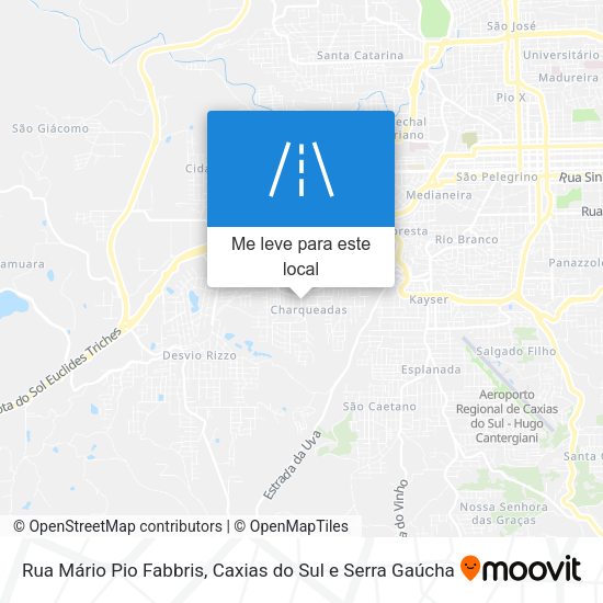 Rua Mário Pio Fabbris mapa