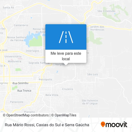 Rua Mário Rossi mapa
