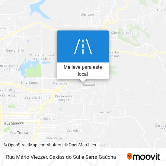 Rua Mário Viezzer mapa