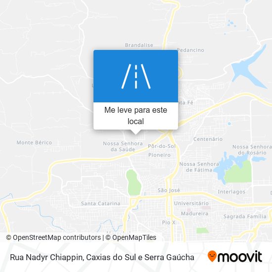 Rua Nadyr Chiappin mapa