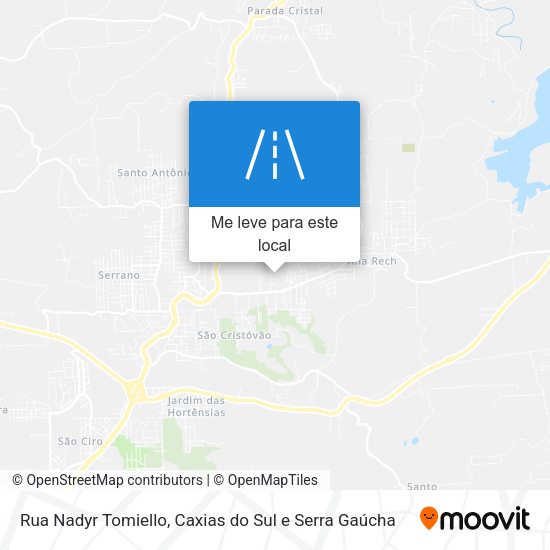 Rua Nadyr Tomiello mapa