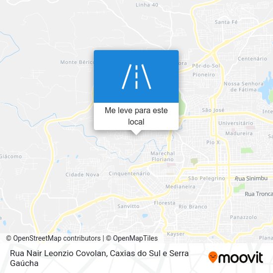 Rua Nair Leonzio Covolan mapa