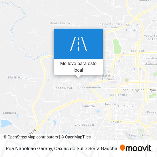 Rua Napoleão Garahy mapa