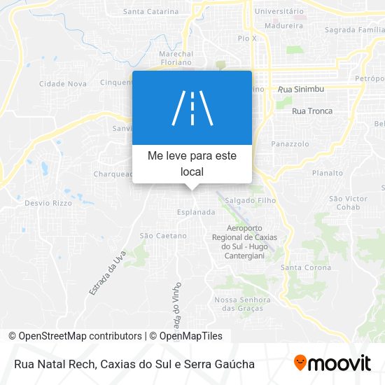 Rua Natal Rech mapa