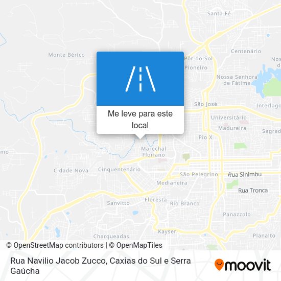 Rua Navilio Jacob Zucco mapa