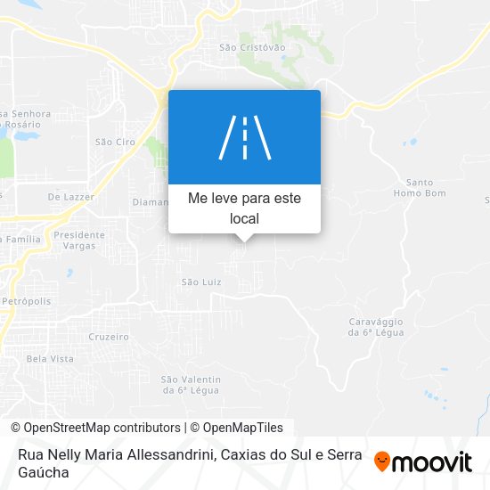 Rua Nelly Maria Allessandrini mapa