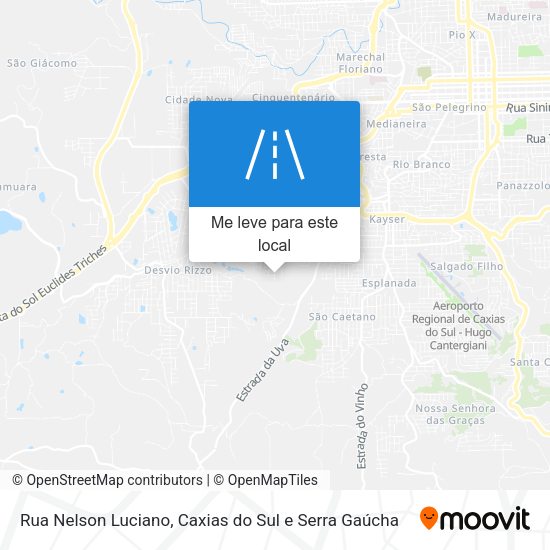 Rua Nelson Luciano mapa