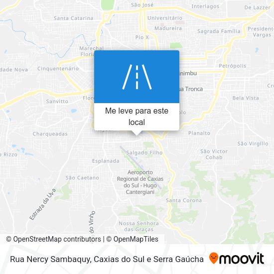 Rua Nercy Sambaquy mapa