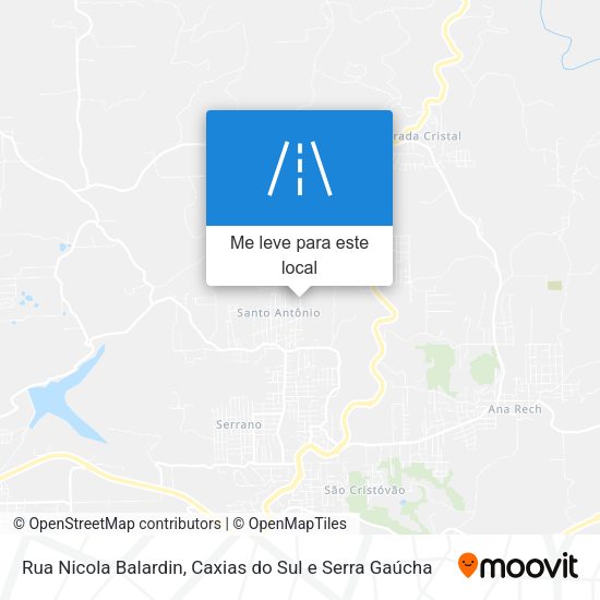 Rua Nicola Balardin mapa