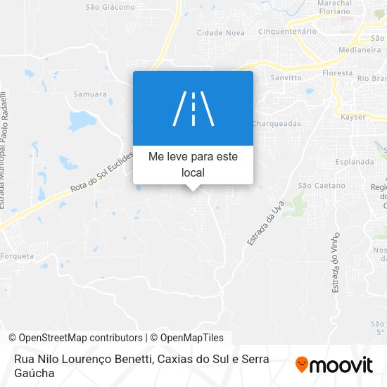 Rua Nilo Lourenço Benetti mapa