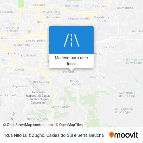 Rua Nilo Luiz Zugno mapa