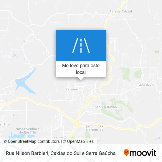 Rua Nilson Barbieri mapa