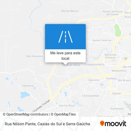Rua Nilson Pante mapa