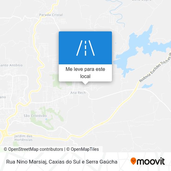 Rua Nino Marsiaj mapa