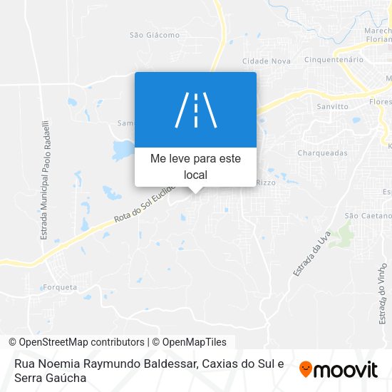 Rua Noemia Raymundo Baldessar mapa