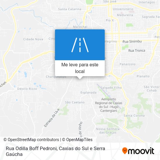 Rua Odilla Boff Pedroni mapa