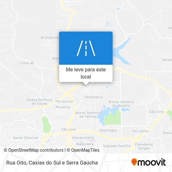 Rua Oito mapa