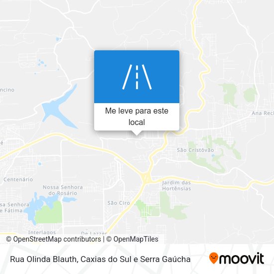 Rua Olinda Blauth mapa