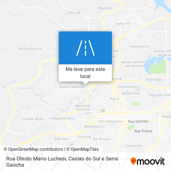 Rua Olindo Mario Luchesi mapa