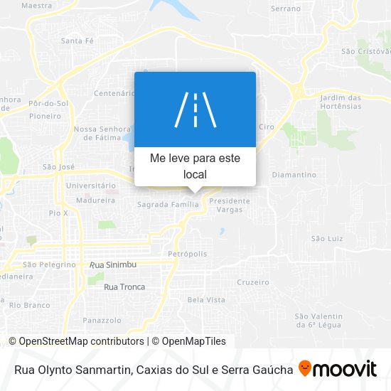 Rua Olynto Sanmartin mapa