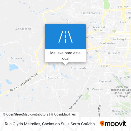 Rua Olyria Meirelles mapa