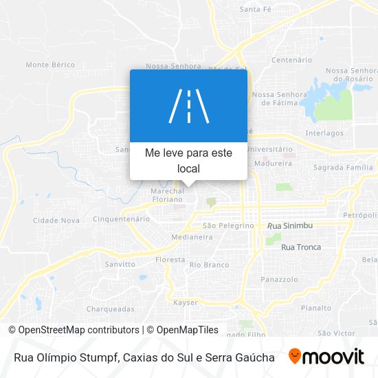 Rua Olímpio Stumpf mapa