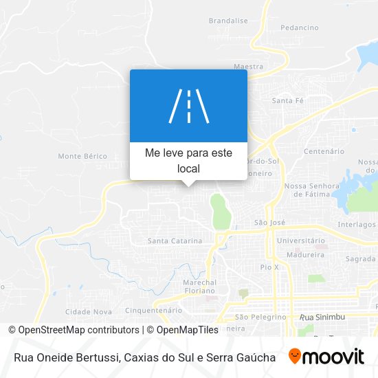 Rua Oneide Bertussi mapa