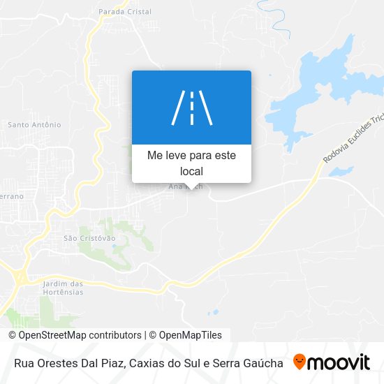 Rua Orestes Dal Piaz mapa