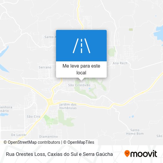 Rua Orestes Loss mapa