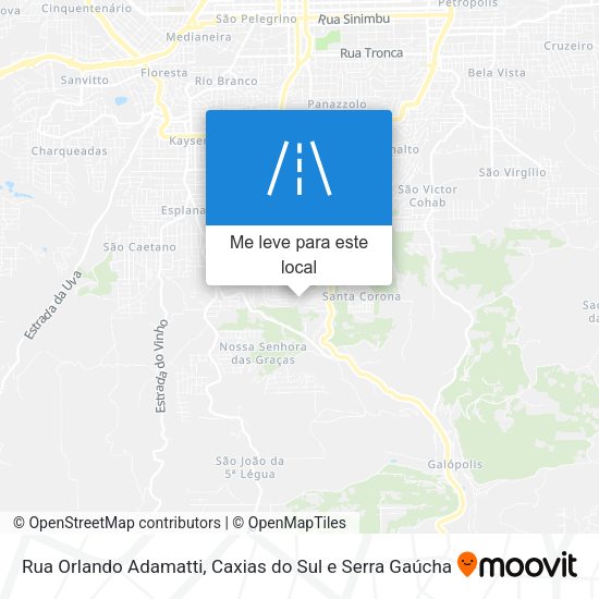 Rua Orlando Adamatti mapa
