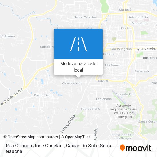 Rua Orlando José Caselani mapa