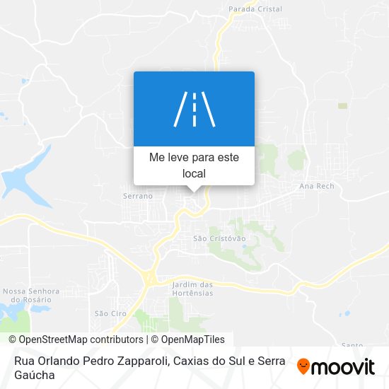 Rua Orlando Pedro Zapparoli mapa