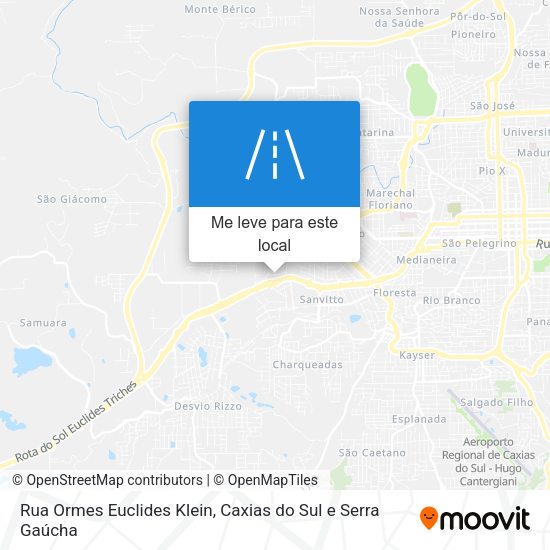 Rua Ormes Euclides Klein mapa