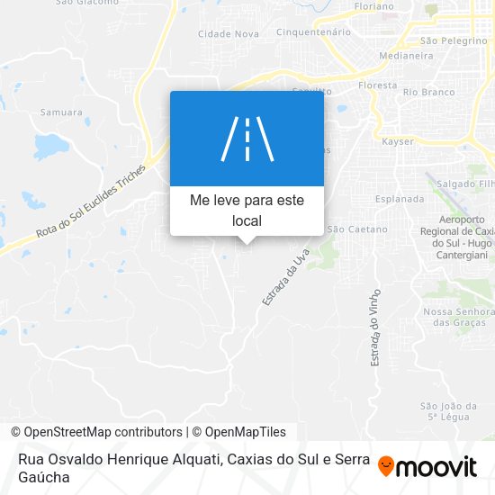 Rua Osvaldo Henrique Alquati mapa