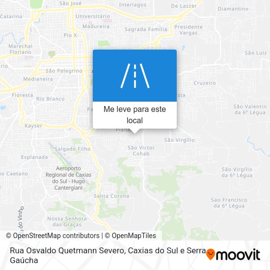 Rua Osvaldo Quetmann Severo mapa