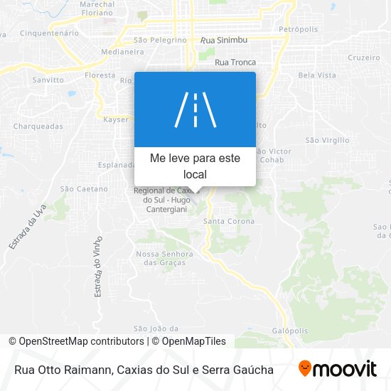 Rua Otto Raimann mapa
