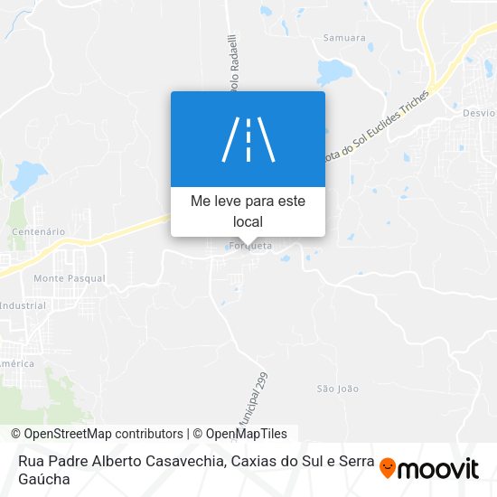 Rua Padre Alberto Casavechia mapa