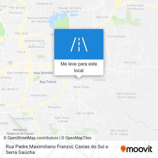 Rua Padre Maximiliano Franzoi mapa